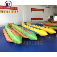 Bateau banane gonflable Poisson volant, jouet aquatique, double tube, tube unique, en PVC