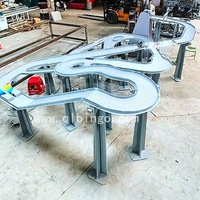 Piste de billes lumineuse LED de 3 x 5 mètres avec un divertissement intense, personnalisable pour la loterie commerciale sur piste de billes