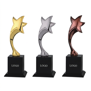 •Professional star <b>trophy</b> with elegant detailing Premium Metal <b>Trophy</b> for Corporate Awards, Sports Events, School Functions - Product Image 1
