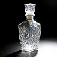 Carafe à whisky et tequila en verre cristal, forme élégante et créative, avec bouchon de vin hermétique – Approvisionnement direct usine
