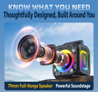 Haut-parleur portable RGB IPX6 BT 5.4 de haute qualité, puissant, avec basses profondes HIFI, qualité sonore sans perte, batterie 6000 mAh, 30 W de puissance élevée