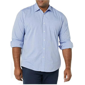 Precio al por mayor hombres personalizados a cuadros Premium 100% algodón transpirable manga larga moda Slim Fit vacaciones camisas Bangladesh - Product Image 4