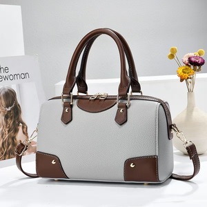 Stylish Color Block Handbag Middle Size Single Shoulder <b>Crossbody</b> <b>Bag</b> Inner Patch Polyester Lining for Everyday Outfits <b>Summer</b> - Product Image 3