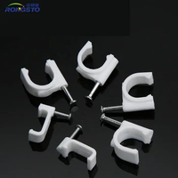 Clip de fixation de câble en nylon plastique, supports de fixation de fils, tailles complètes 6mm 7mm 8mm 10mm 12mm