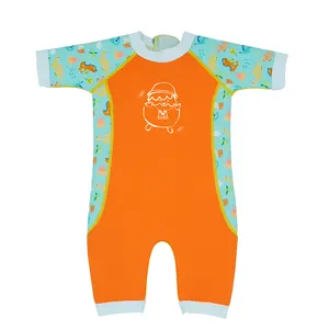 Oem氯丁橡胶莱卡婴儿学步冲浪套装3-6 6-12 18 24个月婴儿蓝色潜水服用于冷水游泳冲浪