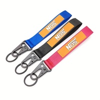 Porte-clés brodé pour la culture de la modification automobile, broderie informatique, pendentif de sac à dos anti-perte