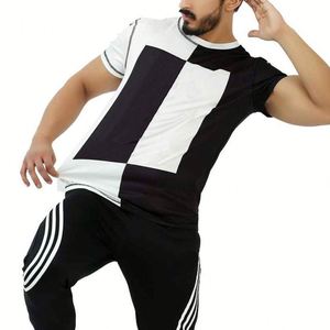 T-shirt pour homme de haute qualité, séchage rapide, en jersey microfibre, manches courtes, imprimé, motif uni, prix bas sur High Street - Product Image 4