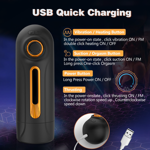 Gratis Aangepaste Doos-Mannelijke <span class=keywords><strong>Masturbator</strong></span> Automatisch Met Krachtige Vibrerende Stuwende Zuigende Masturbatie Stroker Echt Vaginaal Speelgoed - Product Image 6