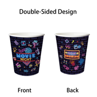 Nouveauté - Happy New Year - Boîte à popcorn de luxe écologique, imperméable et résistante à la graisse, avec échantillon gratuit pour les bonbons à mâcher