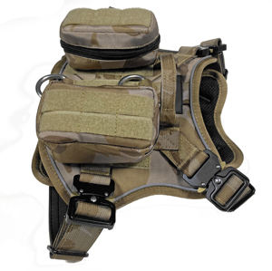 Rompi anjing Oxford bernapas reflektif, dengan bantalan, tali latihan, ransel anjing tidak lebih menarik, terbuat dari baja anti karat poliester - Product Image 3