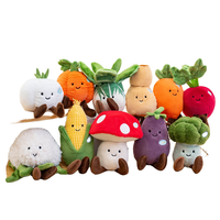 Adorables porte-clés en peluche de coton en forme de légumes avec expressions amusantes, personnalisables pour décorer les sacs ou comme cadeaux pour tous les âges
