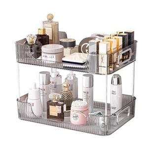 <b>Desktop</b> Cosmetic Storage <b>Shelf</b> 4 Layers Polished Finish Makeup Organizer For Skincare Perfume Lipstick Bedroom Desk Use - Product Image 3