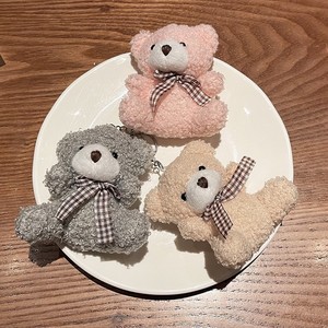 New 10cm Soft Cotton Teddy Bear Pendant Children's <b>Backpack</b> Keychain with Bow Tie Plush Toys - Product Image 5