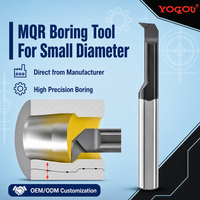 Barre de micro-alésage MQR trempée pour centre d'usinage d'acier allié, outils de perçage CNC, tournage de précision, économique, vente en gros, miniature