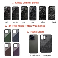 Coques de Téléphone en Fibre de Carbone Forgée 100% Véritable pour iPhone 16 /15/14/13/12 avec Coques Mobiles Magnétiques Intégrées Fibre Forgée Sergée 3K