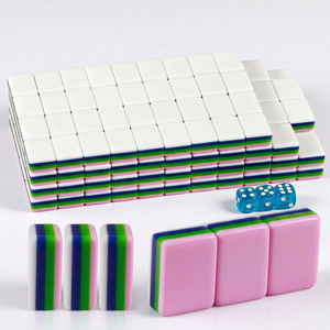 Mesa de Mahjong de Acrílico Personalizada de 4 Capas <span class=keywords><strong>con</strong></span> Patrón de Madera, Estilo Chino, Japonés, Americano, para Juegos de Escape junto al Mar - Product Image 2