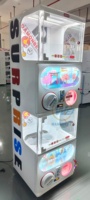 Máquina expendedora de cápsulas Gacha de doble piso operada con monedas WANGERBAO para juegos de grúa recreativos