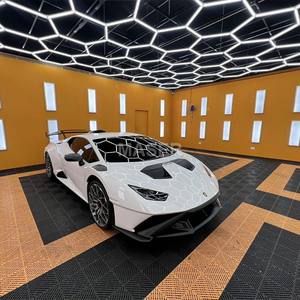 Lampes de travail en nid d'abeille 25 U LED à intensité variable et à courant alternatif Hexagonal Luces LED Para Garaje pour voiture Station Gym ou <span class=keywords><strong>Garage</strong></span> Plafond - Product Image 2