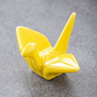 Reposapalillos de Origami Colorido con Forma de Grulla, Soporte para Palillos, Accesorio de Mesa Mini