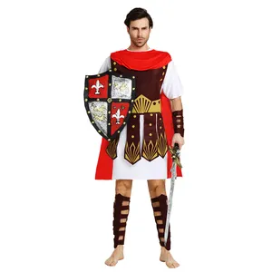 Halloween Alt griechisch Cosplay Männer Mittelalter licher Krieger Römischer Gladiator Kostüm