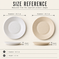 Assiette ronde en pulpe de bagasse de 6 pouces, bord côtelé en fibre moulée, vaisselle de service alimentaire, emballage en gros