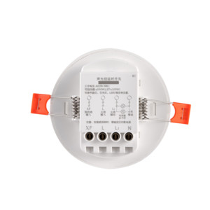 Interrupteur de contrôle de l'éclairage encastré au plafond, AC220-240V, capteur de nuit 10 Lux, activé à 80 dB, temporisation automatique pour l'éclairage des escaliers domestiques - Product Image 3