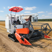 Moissonneuse-batteuse à chenilles en caoutchouc Wishope 4LZ-6.0, largeur de coupe 2,2 m, longueur intérieure 500*90*53 mm, avec réservoir à grain, alimentation complète