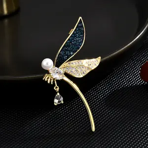 Nuova moda coreana fata libellula spilla lusso francese costoso cappotto accessori spilla