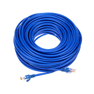สายอีเธอร์เน็ตสีน้ำเงิน Cat6 30 ม. สายทองแดงบริสุทธิ์ หุ้มด้วยพีวีซี สายเชื่อมต่อเครือข่ายคอมพิวเตอร์ ไม่ป้องกันสัญญาณรบกวน ขั้วต่อชุบนิกเกิล - Product Image 4