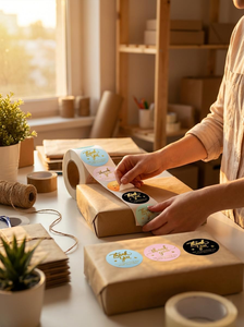 800 Pegatinas de Agradecimiento Ecológicas en 3D con Cristales a Todo Color, Etiquetas de 1.5 Pulgadas, Embalaje para Pequeñas Empresas, Sobres, Bolsas de Regalo, Decoración para Panadería - Product Image 5