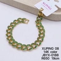 Bracelet Xuping Jewelry plaqué or 14 carats, bracelet tennis à maillons, vente en gros, bracelets à breloques multi-styles pour femmes