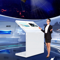Écran transparent OLED horizontal de 30 pouces, machine de recherche en intérieur avec technologie tactile, système PC/Android, prise en charge du SDK et de l'OEM