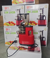Op voorraad Grote Opening Koudgeperste Commerciële Sinaasappel Fruitpers Elektrische Huishoudelijke Groente Sap Multifunctionele Slow Juicer