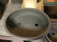 Grand pot à bonsaï en sable violet avec cornes de nuage, tambour à ongles, Yixing