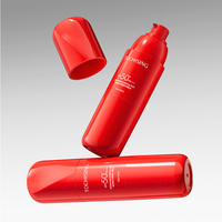 Emballage de soins de la peau personnalisé de luxe, flacon en plastique PET de 40 ml avec pompe distributeur pour crème pour le visage, lotion, sérum et flacons cosmétiques
