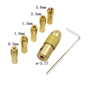 Động cơ điện trục Mini Chuck cố định kẹp 0.5mm-3.0mm nhỏ để khoan bit Micro Chuck sửa chữa thiết bị