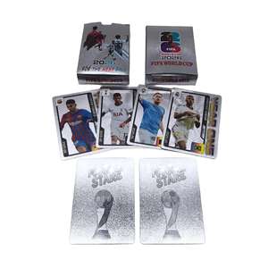 Oferta Especial: 55 Tarjetas Coleccionables de Fútbol con Lámina Dorada 2026, Tarjetas de Estrellas <span class=keywords><strong>Messi</strong></span> y Ronaldo - Product Image 4