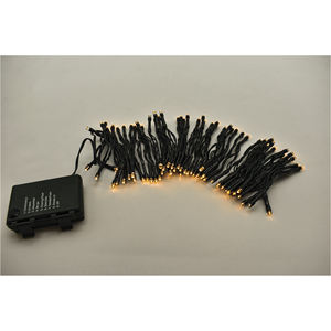 100 luces LED navideñas blancas cálidas a pilas 5+0.3MT - Product Image 1