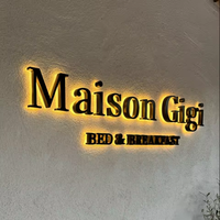 Letrero exterior personalizado, luz Led, Letra de canal 3D, tienda de metal iluminada, letrero para exteriores, tablero con logotipo para negocios