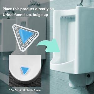 Alfombrillas desodorantes desechables personalizadas para urinarios, desodorizante para urinarios, bloque aromático triangular desodorante para urinarios masculinos - Product Image 2