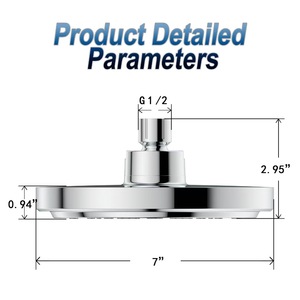 Soffione Doccia Moderno con Filtro <span class=keywords><strong>Esterno</strong></span> e Finitura Cromata per Bagno - Product Image 4