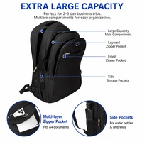 Sac à dos pour ordinateur portable 15 pouces avec logo personnalisé, imperméable, en tissu Oxford durable, fermeture éclair tendance, sac d'école pour étudiants