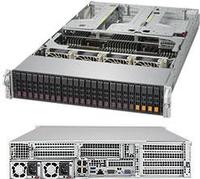 Servidor Supermicro 2U para rack, servidor Supermicro