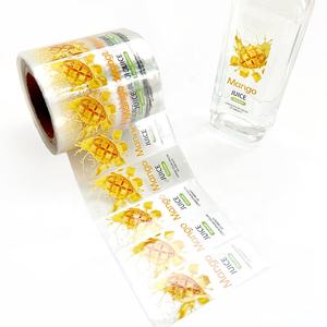 Impresión de etiquetas personalizadas botella de jugo impermeable servicio de impresión de embalaje etiquetas adhesivas para botellas bebida transparente - Product Image 3
