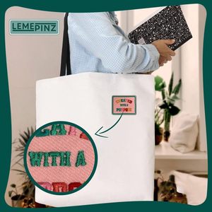 Created With A Purpose Patch 3 Iron On Or Sew On Embroidery For <b>Bags</b> Clothes <b>Hats</b> Jeans - Product Image 3