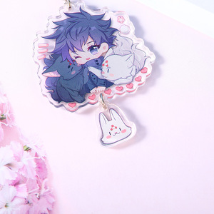 พวงกุญแจอะคริลิคกวนเฉิง 055 ตัวการ์ตูนพร้อมจี้รูปแมว ของขวัญส่วนตัว - Product Image 3