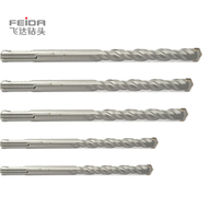 Foret à percussion FEIDA de haute qualité 5,5 mm 6 mm pour béton et maçonnerie, en acier double carbure CNC, en acier rapide, compatible SDS Plus