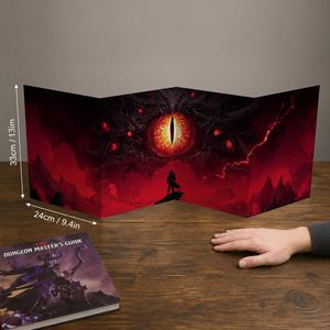 Écran DM pliable sur mesure à 4 panneaux pour maître de jeu de rôle, idéal pour les jeux de table et de société - Vente en gros - Product Image 3