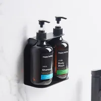 Ensemble de distributeurs de savon mural, support manuel pour Gel douche liquide shampoing désinfectant pour hôtel
