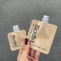 Emballage liquide en crème PE 100% recyclable et écologique, poche à bec verseur pour les soins cosmétiques de la peau